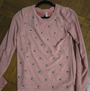 Embellished Sweatshirt Melon By Xhilaration Sz Small